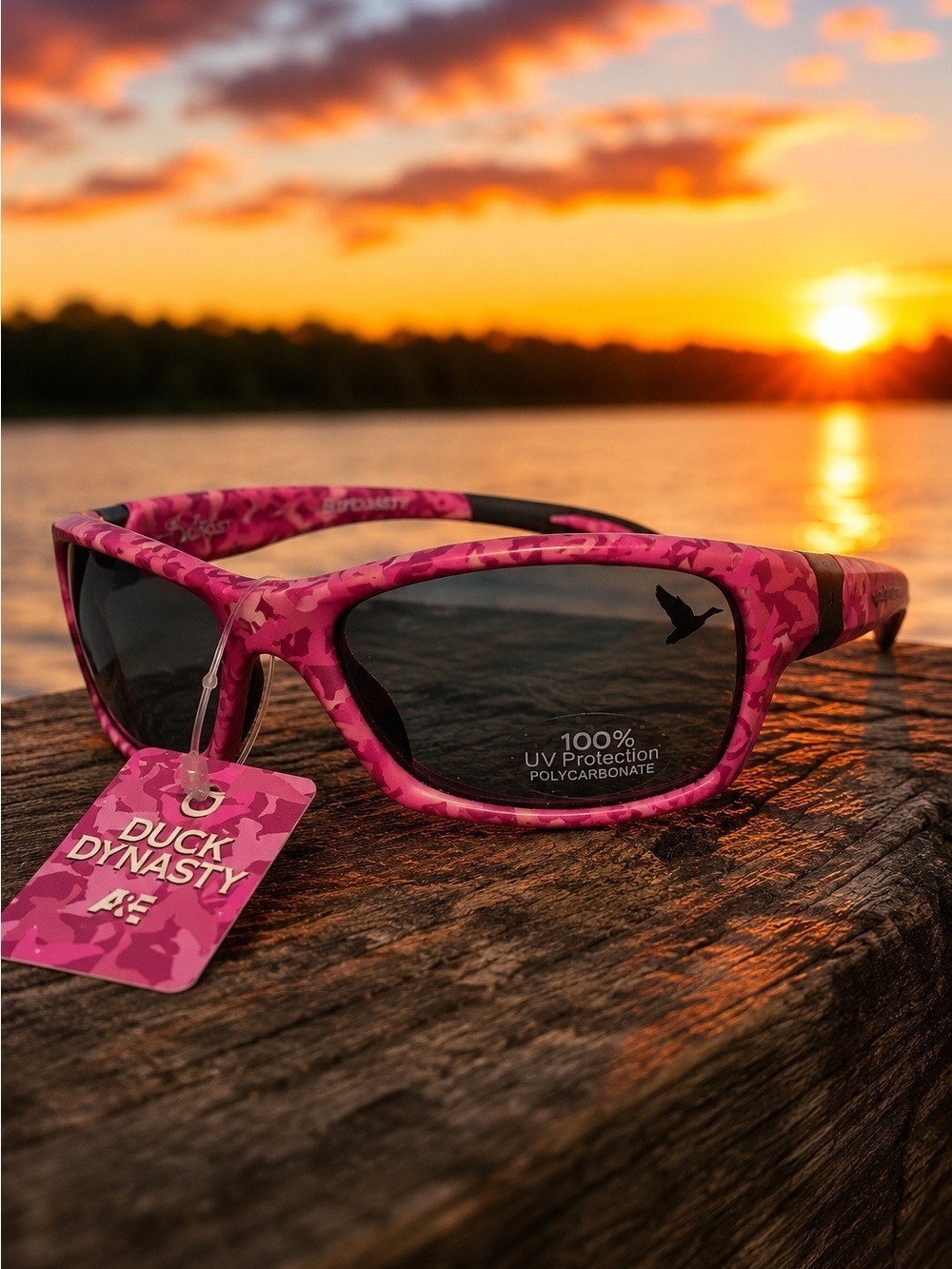 Duck Dynasty Pink Camo Sunglasses NWT Sporty Outdoor Country Girl Style
